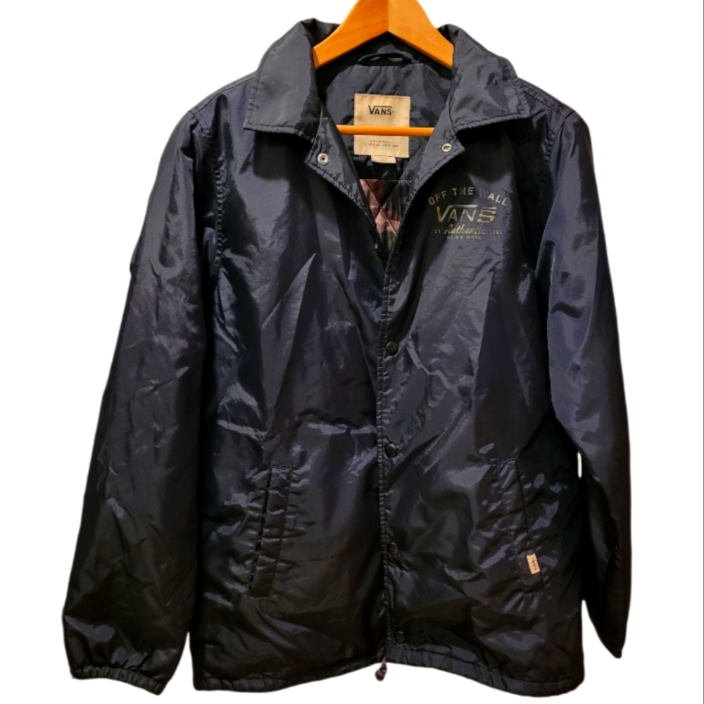 Vans off the wall windbreaker lined button Jacket
